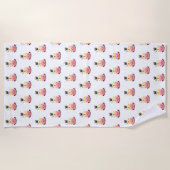 Grappige badhanddoek met vriendschap van varken, k (Voorkant)