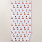 Grappige badhanddoek met vriendschap van varken, k (Voorkant)