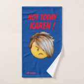 grappige badhanddoek set "NIET VANDAAG KAREN" Bad Handdoek (Handdoek)