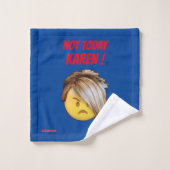 grappige badhanddoek set "NIET VANDAAG KAREN" Bad Handdoek (Wasdoekje)