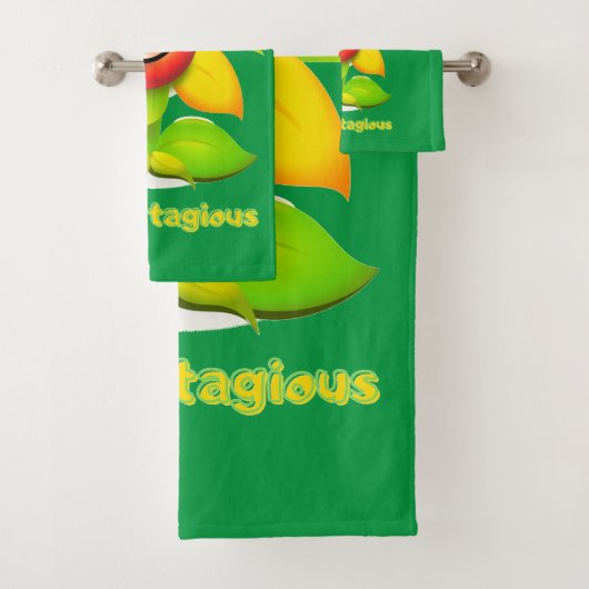 grappige badhanddoek set "SMILE" Bad Handdoek (Insitu)