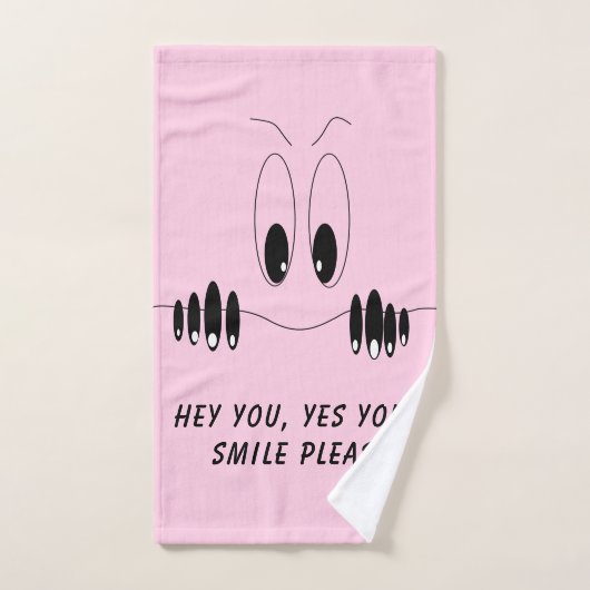 Grappige badhanddoeken met Curiosity Eyes - Smile Bad Handdoek (Handdoek)