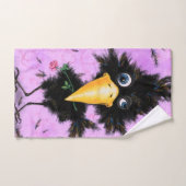 Grappige badhanddoeken met In Love Crow Bad Handdoek (Handdoek)