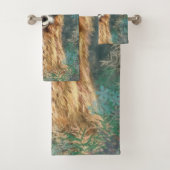 Grappige badhanddoeken met nieuwsgierige Baby Llam Bad Handdoek (Insitu)