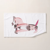 Grappige badhanddoeken met roze ezel - bad handdoek (Handdoek)