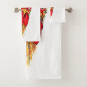 Grappige badhanddoeken Verraste Haan - aangepaste  Bad Handdoek (Insitu)