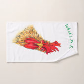 Grappige badhanddoeken Verraste Haan - aangepaste  Bad Handdoek (Handdoek)