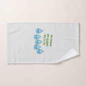 Grappige badhanddoekset - "Droog ons niet uit! Bad Handdoek (Handdoek)