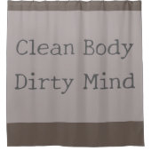 Grappige badkamer douchegordijn (Voorkant)