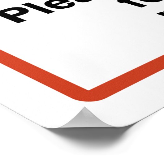 Grappige badkamer etiquette poster (Hoek)