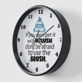 Grappige badkamer flus borstel woord art (Hoek)