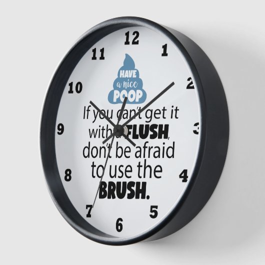 Grappige badkamer flus borstel woord art (Hoek)