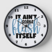 Grappige badkamer flus word art (Voorkant)