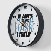 Grappige badkamer flus word art (Hoek)