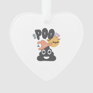 Grappige badkamer humor Halloween griezelige poep Ornament