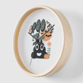 Grappige badkamer Humor Leuke Retro Halloween Spoo (Hoek)