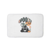 Grappige badkamer Humor Leuke Retro Halloween Spoo Badmat (Voorkant)