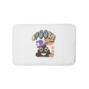 Grappige badkamer Humor Leuke Retro Halloween Spoo Badmat