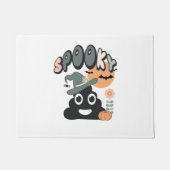 Grappige badkamer Humor Leuke Retro Halloween Spoo Deurmat (Voorkant)