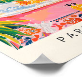 Grappige badkamer kunst, kip art print, roze Dopam Poster (Hoek)