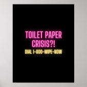 Grappige badkamer Neon Quote Poster (Voorkant)
