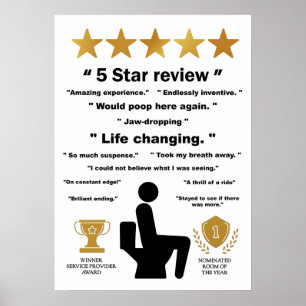 Grappige badkamer Reviewen Poster