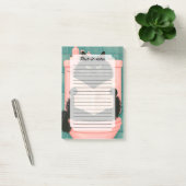 Grappige badkamer zwarte kat post-it® notes (Kantoor)