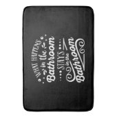 grappige badkamerwoordkunst badmat (Voorkant Verticaal)