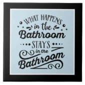 grappige badkamerwoordkunst tegeltje (Voorkant)