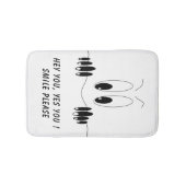 Grappige Badmat met Curiosity Eyes - Smile (Voorkant)