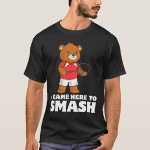 Grappige Badminton Competitief Beer Speler Smasher T-shirt