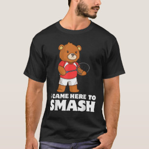 Grappige Badminton Competitieve Beer Speler Smash- T-shirt