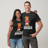 Grappige Badminton Competitieve Beer Speler Smash- T-shirt (Unisex)