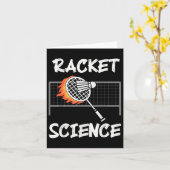 Grappige Badminton Humor Racket Science Shuttle Sp Kaart (Gele Bloem)