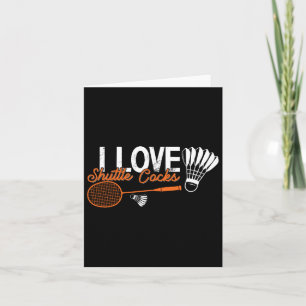 Grappige Badminton Humor Smash Shuttle Birdie Spor Kaart