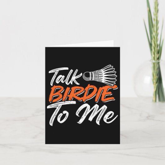 Grappige Badminton Humor Smash Shuttle Birdie Spor Kaart (Voorkant)