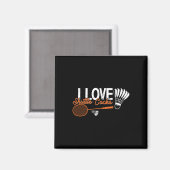 Grappige Badminton Humor Smash Shuttle Birdie Spor Magneet (Voorkant / Achterkant)