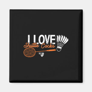 Grappige Badminton Humor Smash Shuttle Birdie Spor Magneet