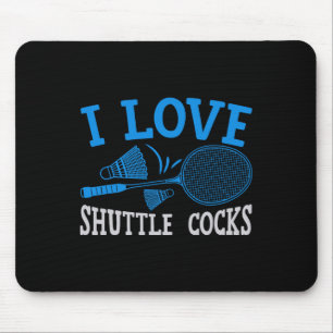 Grappige Badminton Humor Smash Shuttle Birdie Spor Muismat