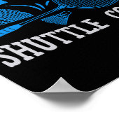 Grappige Badminton Humor Smash Shuttle Birdie Spor Poster (Hoek)