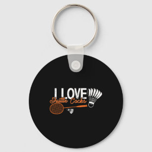 Grappige Badminton Humor Smash Shuttle Birdie Spor Sleutelhanger