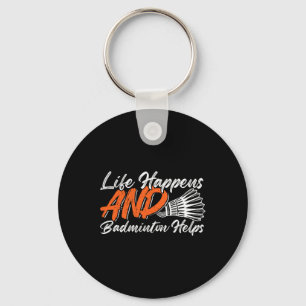 Grappige Badminton Humor Smash Shuttle Birdie Spor Sleutelhanger