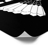 Grappige Badminton Humor Smash Shuttle Quote Poster (Hoek)
