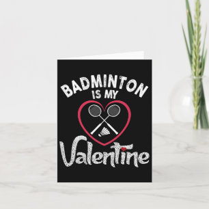 Grappige Badminton Is Mijn Valentijnscoach Speler  Kaart