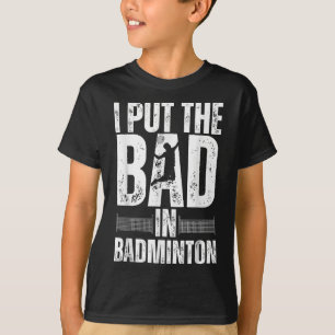 Grappige Badminton Kunst Voor Mannen Vrouwen Shutt T-shirt