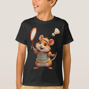 Grappige Badminton Kunst Voor Mannen Vrouwen Train T-shirt