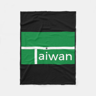 Grappige Badminton Match Taiwan Nieuwe Vlag Ontwer Fleece Deken