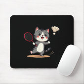 Grappige Badminton Schattigee Cat Racket Shuttle M Muismat (Met muis)