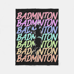 Grappige  Badminton Shuttle Badminton Player S Fleece Deken