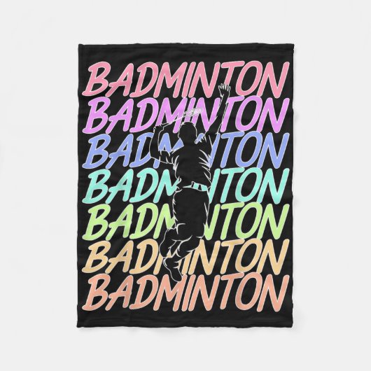 Grappige  Badminton Shuttle Badminton Player S Fleece Deken (Voorkant)
